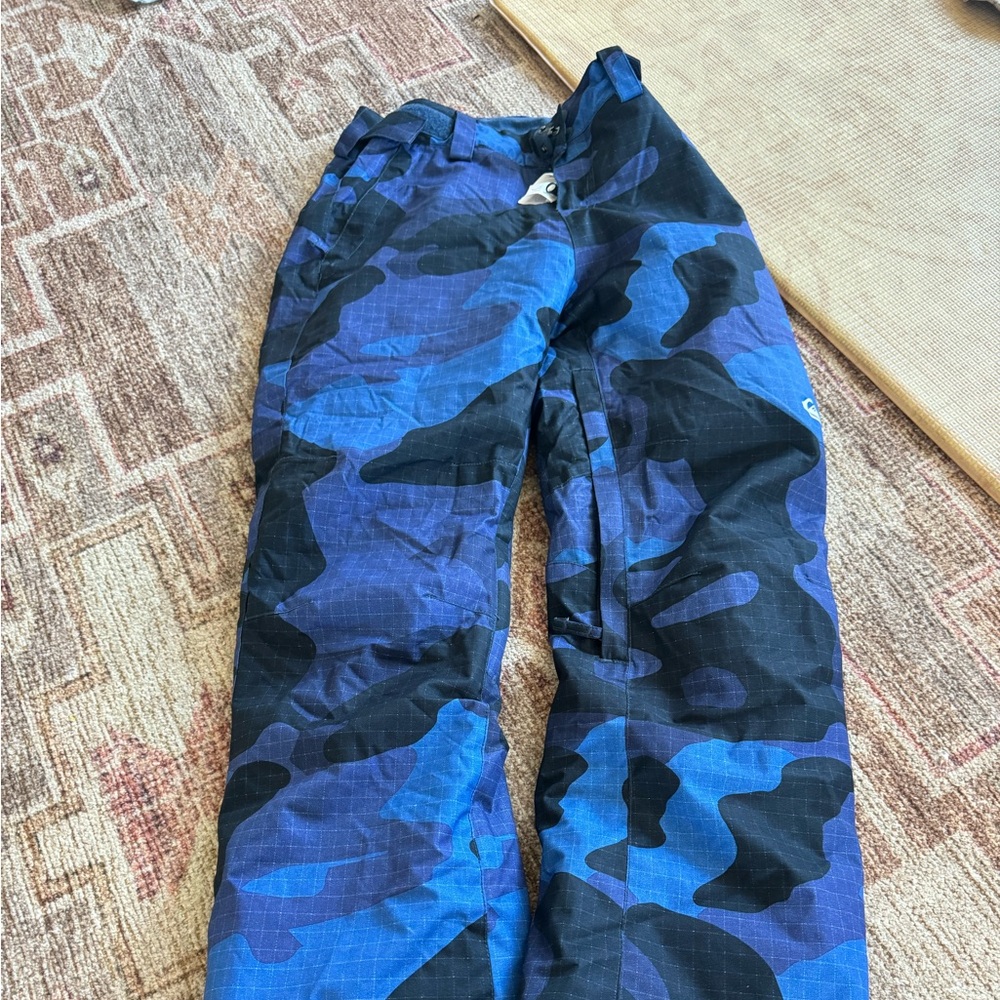 Quiksilver Estate Kids Snowboard Pants Bluebird Giant Camo